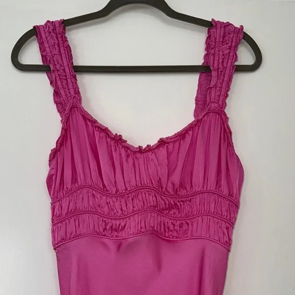 ASTR the Label Enola Smock Bodice Satin Dress - Picture 7 of 13